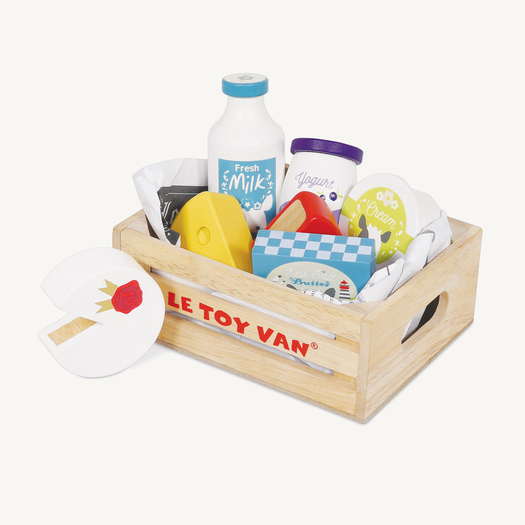 Le Toy Van - Honeybee Market Cheese & Dairy Crate - All Mamas Children