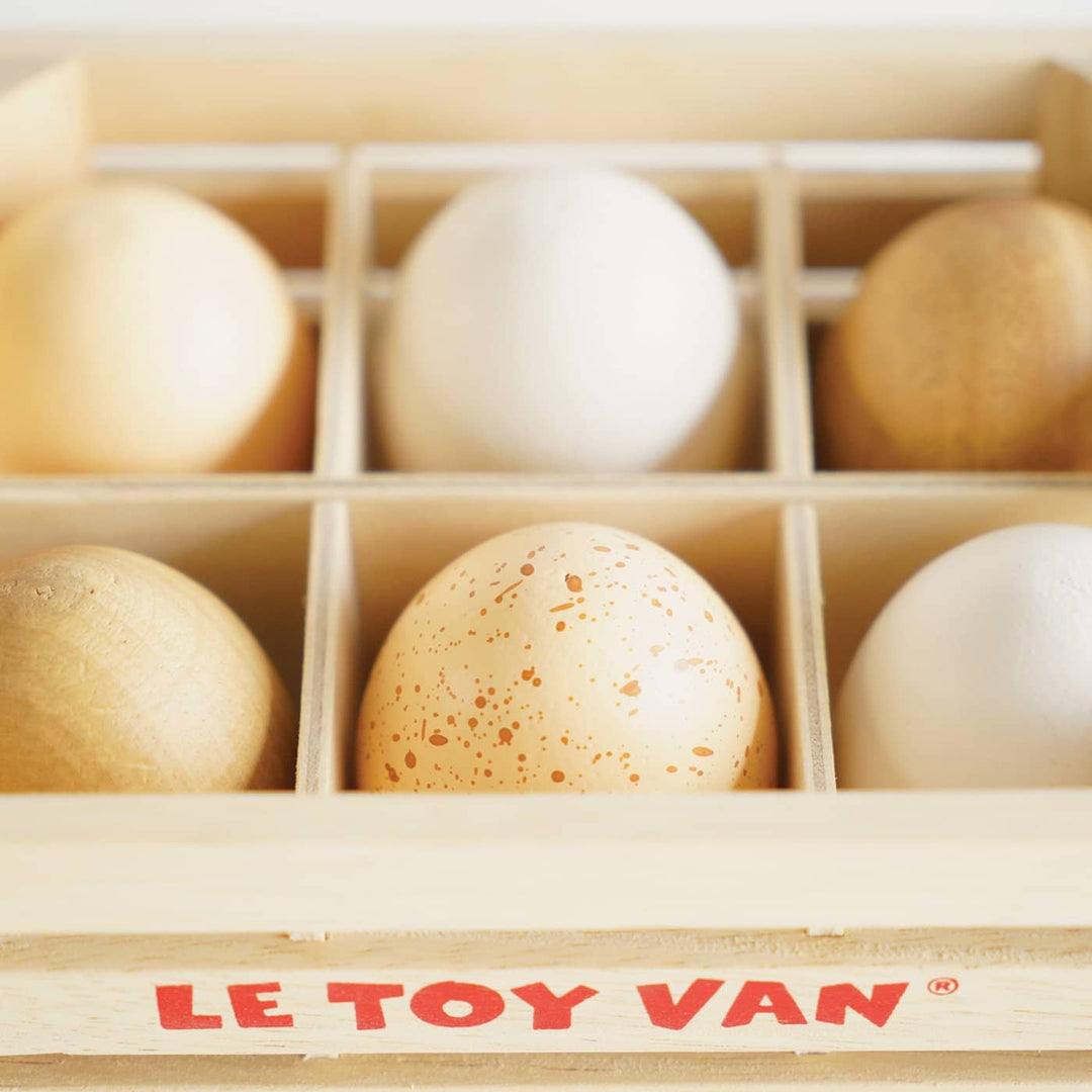 Le Toy Van - Honeybee Market Farm Eggs Half Dozen Crate - All Mamas Children