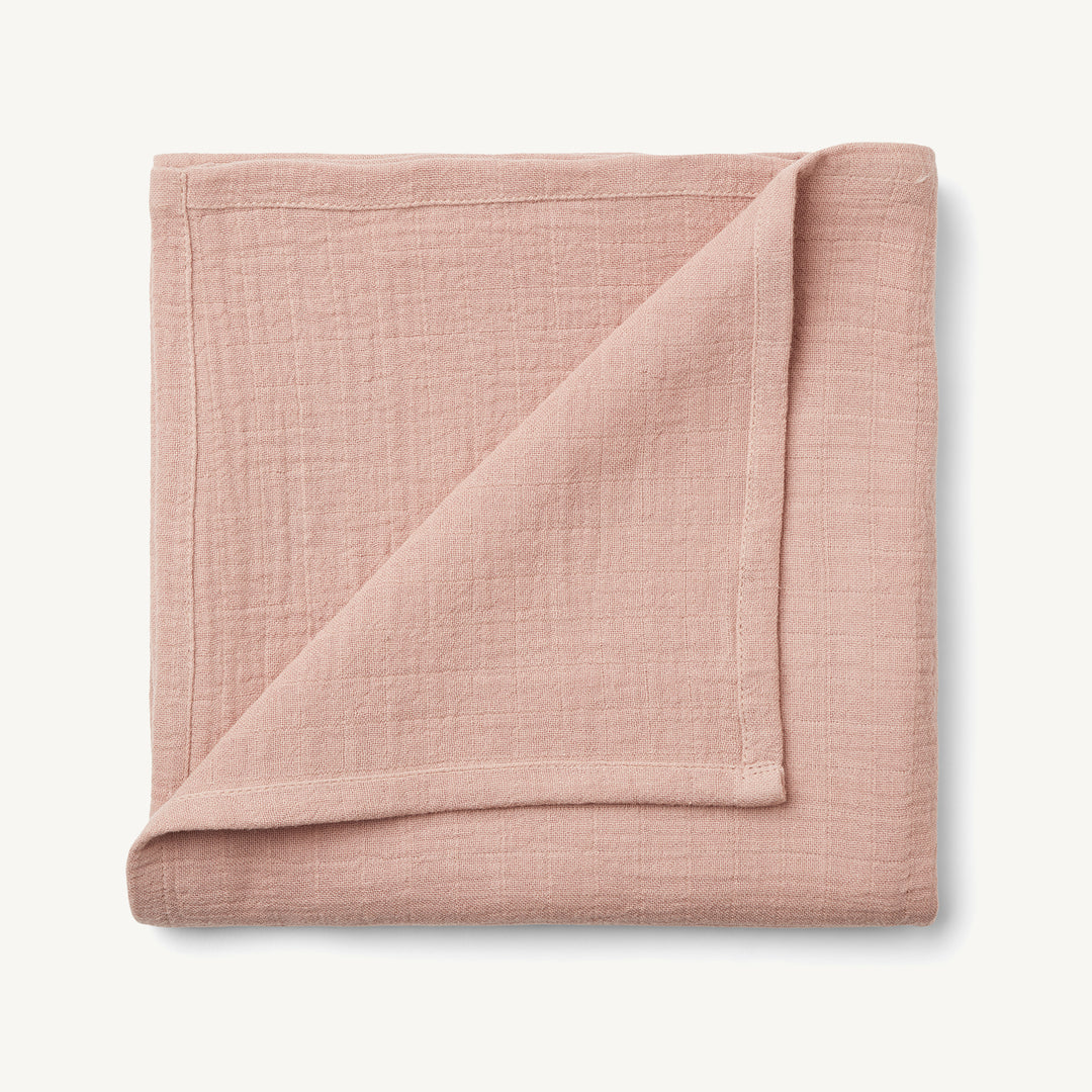 Liewood - Ben Organic Cotton Muslin Swaddle Solid - Rose - All Mamas Children