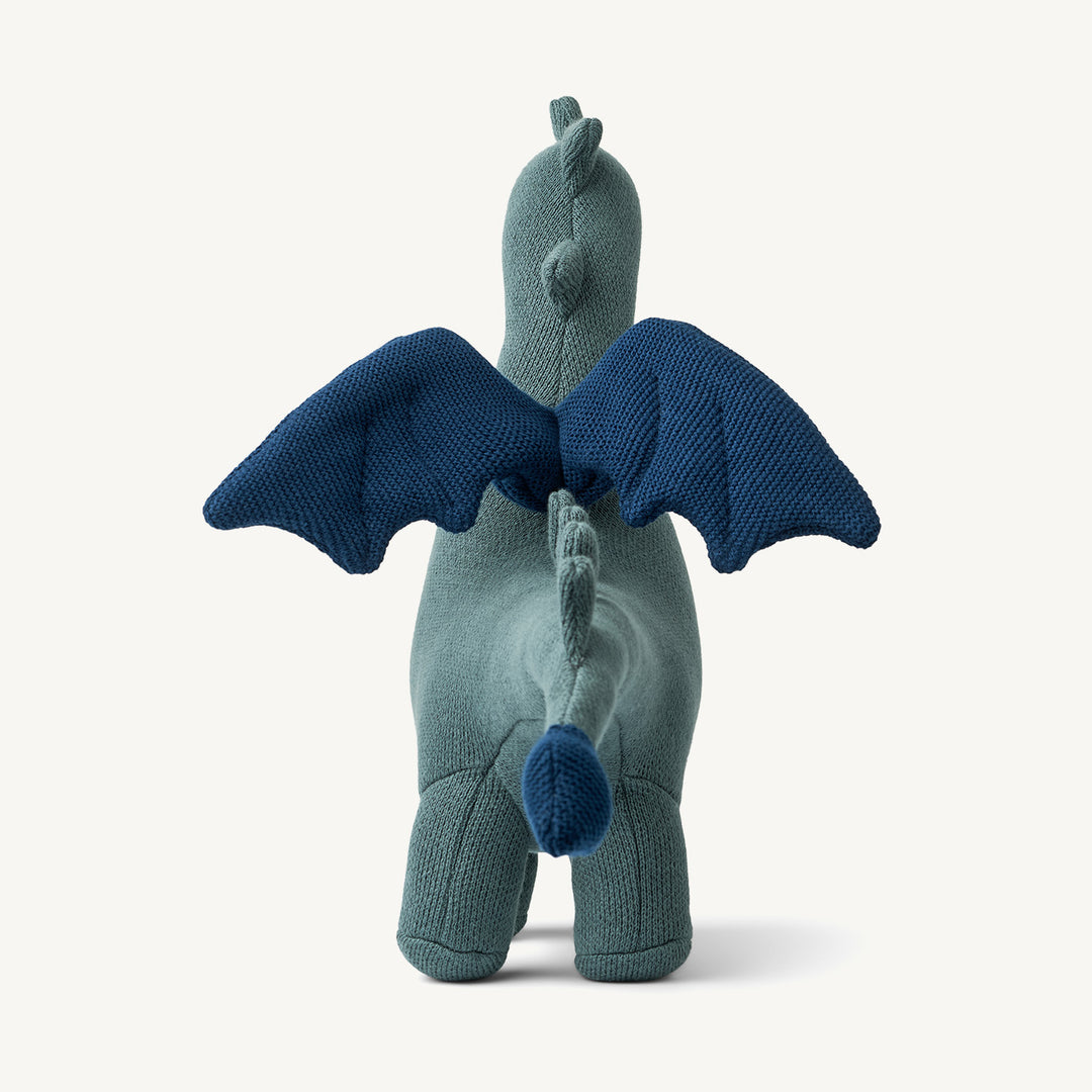 Liewood - Asher Dragon Teddy 38 x 27 cm - Whale Blue Mix - All Mamas Children