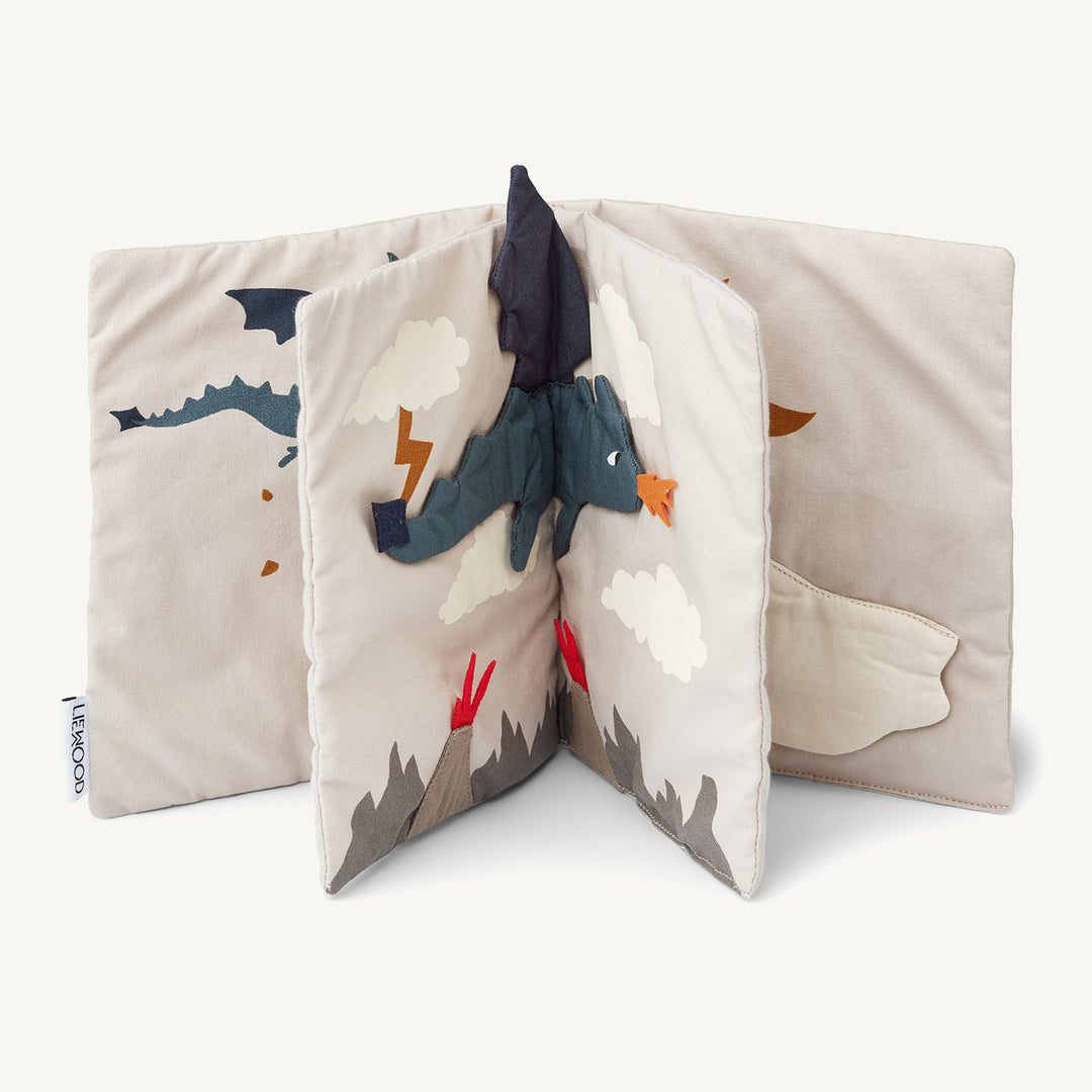 Liewood - Drako Fabric Book - Little Dragon / Dark Sandy Mix - All Mamas Children