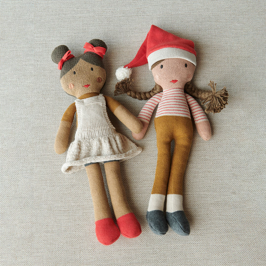 Liewood - Johanna Christmas Doll -  Golden Caramel Multi Mix - All Mamas Children