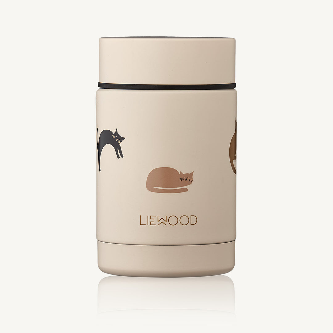 Liewood - Nadja Food Jar - 250 ml Miauw / Apple Blossom Mix - All Mamas Children