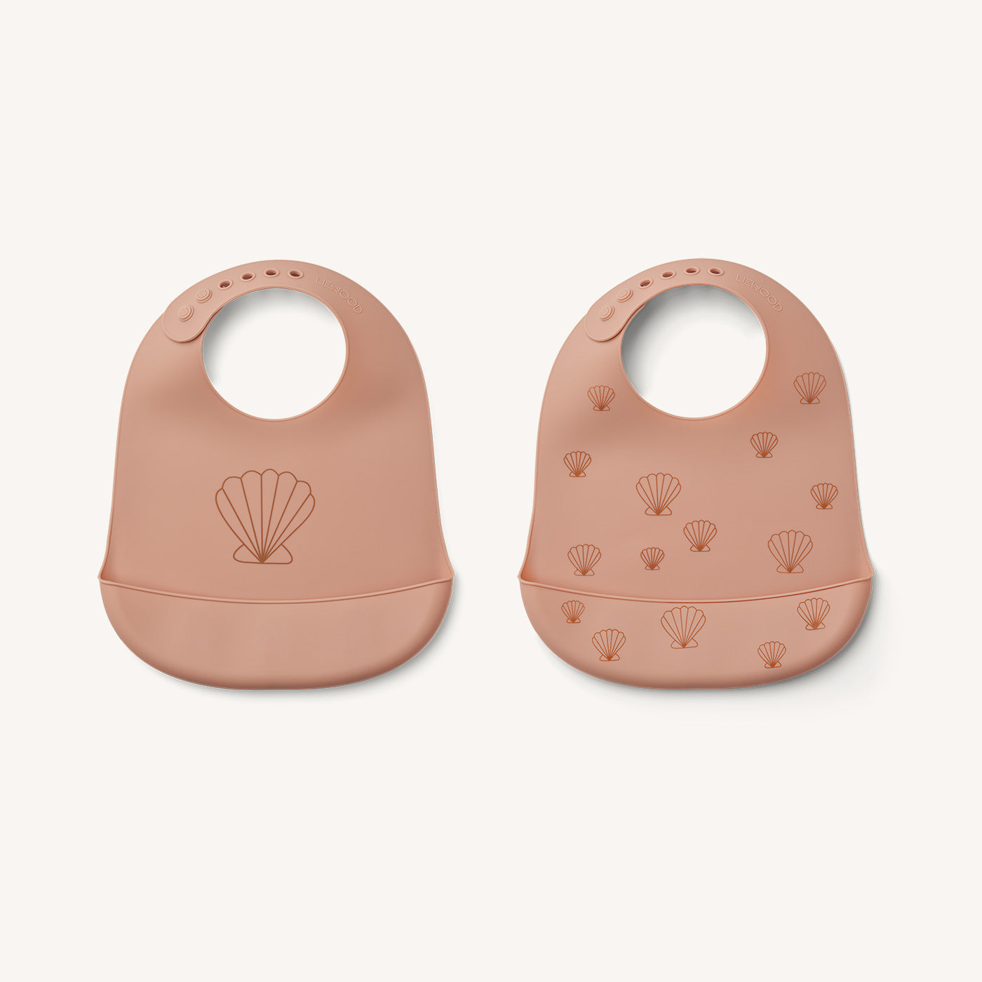 Liewood - Tilda Silicone Bib 2-Pack - Seashell Pale Tuscany - All Mamas Children