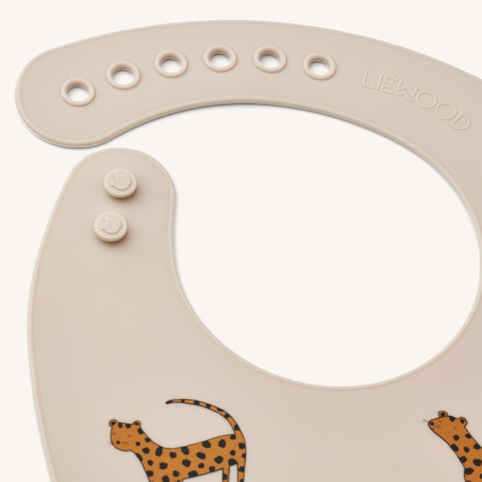 Liewood - Tilda Silicone Bib 2-Pack - Leopard / Sandy - All Mamas Children