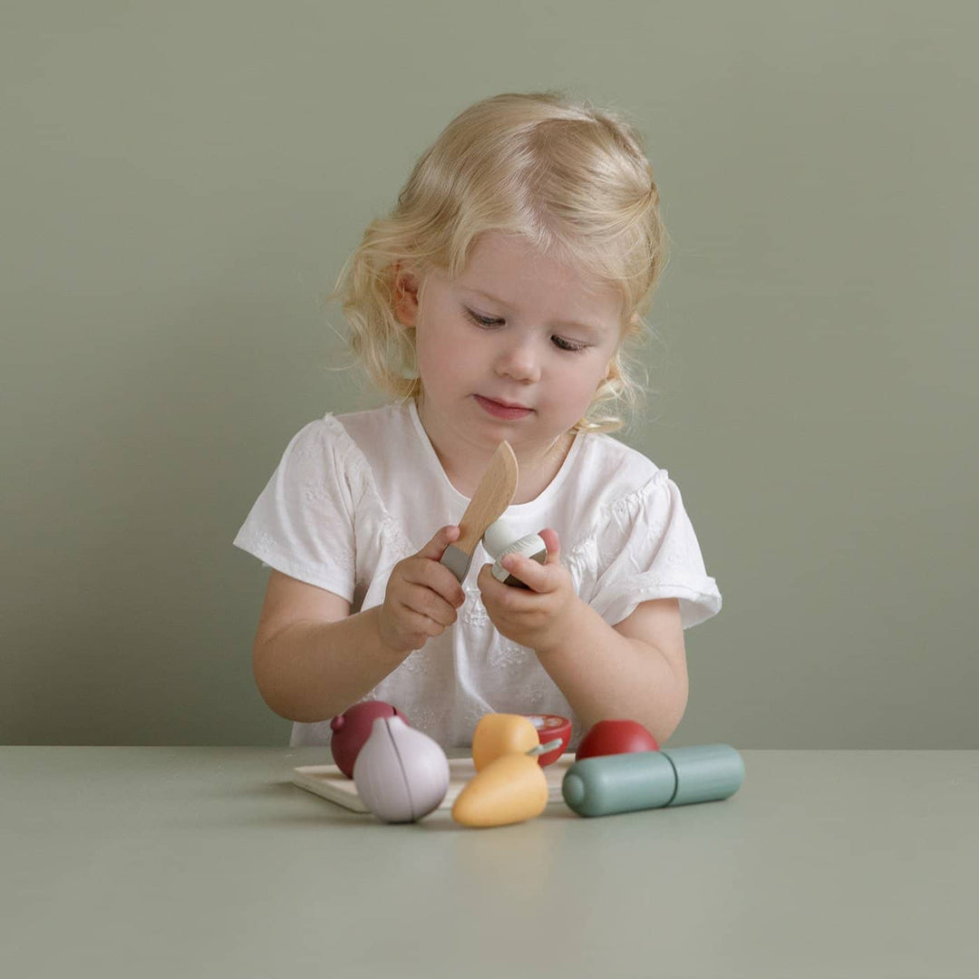 Little Dutch - Wooden Cutting Vegetables Play Set - All Mamas Children