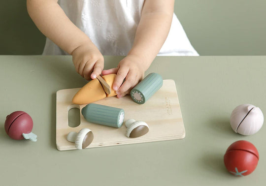 Little Dutch - Wooden Cutting Vegetables Play Set - All Mamas Children