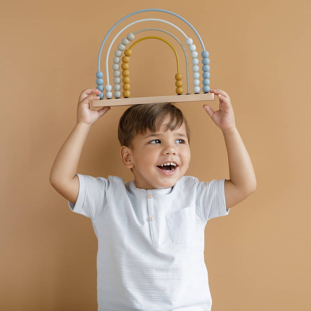 Little Dutch - Rainbow Abacus in Blue - All Mamas Children