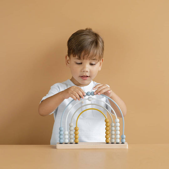 Little Dutch - Rainbow Abacus in Blue - All Mamas Children