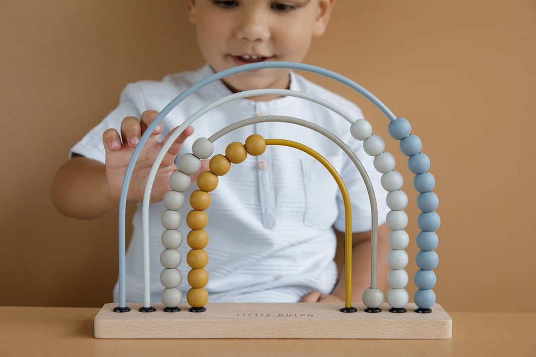 Little Dutch - Rainbow Abacus in Blue - All Mamas Children