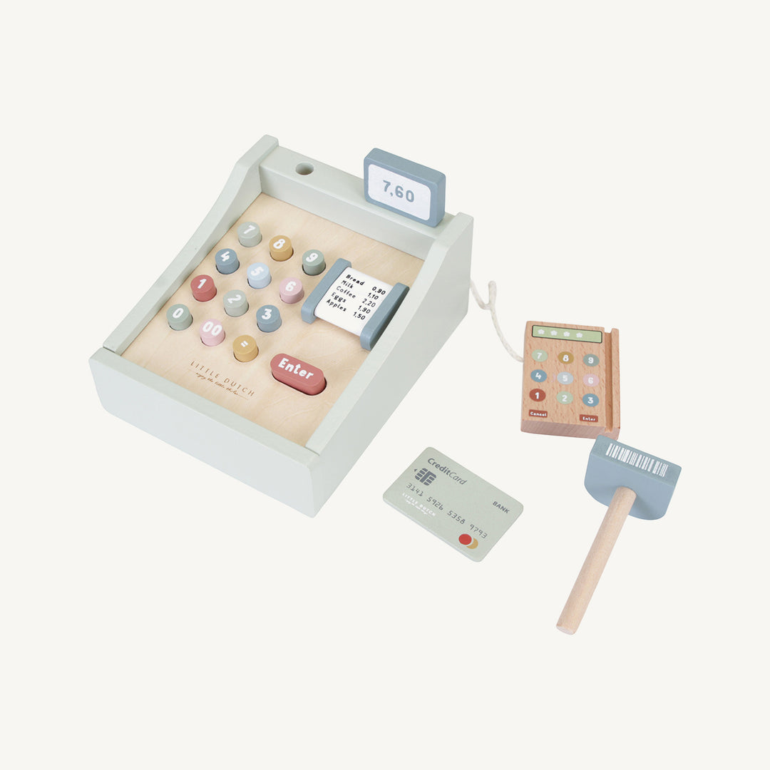 Little Dutch - Wooden Cash Register with Scanner - All Mamas Children