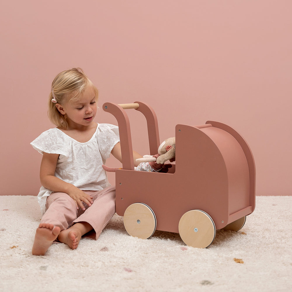 Little Dutch - Wooden Doll Pram - All Mamas Children