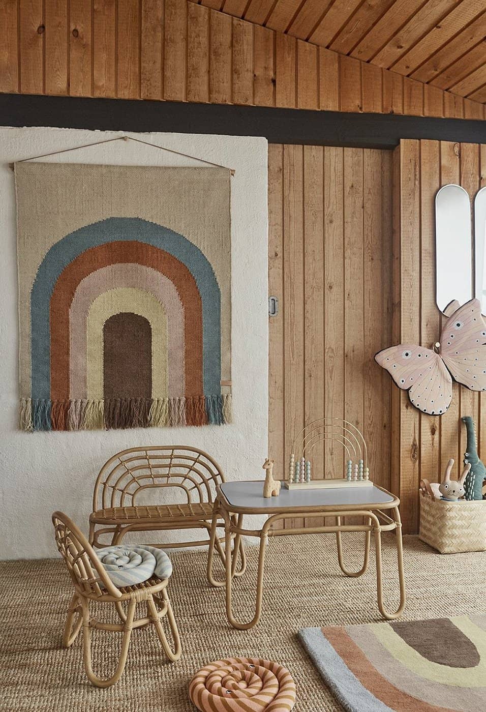 OYOY Rainbow Rattan Mini Chair All Mamas Children