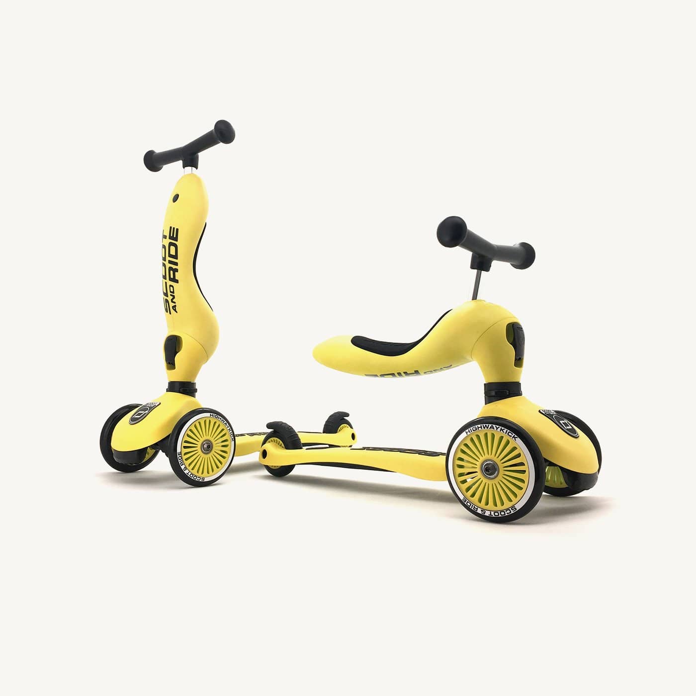 Scoot and Ride 2 in 1 Balance Bike / Scooter - Highwaykick 1 in Lemon - All Mamas Children