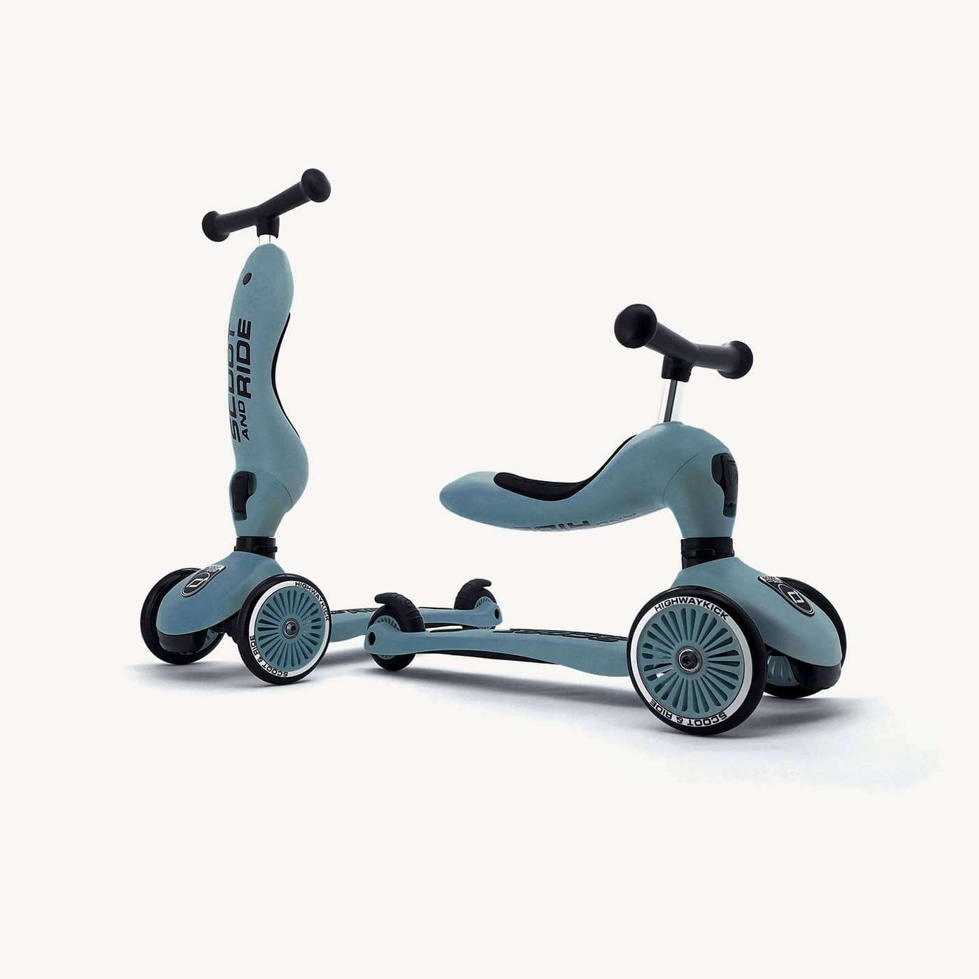 Scoot and Ride 2 in 1 Balance Bike / Scooter - Highwaykick 1 in Steel - All Mamas Children