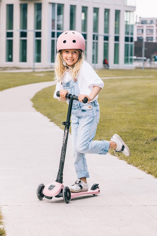 Scoot and Ride Scooter - Highwaykick 3 LED in Rose - All Mamas Children