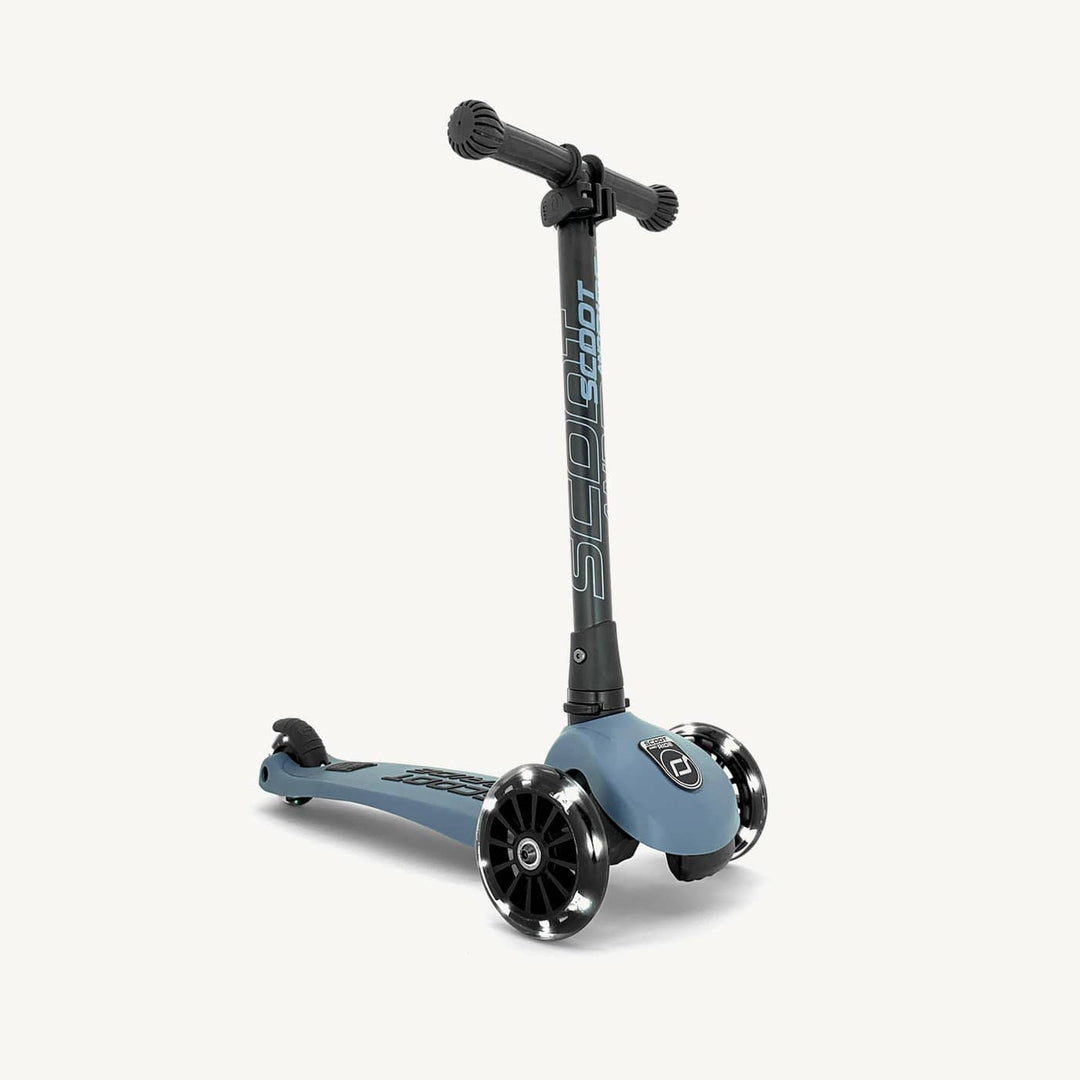 Scoot and Ride Scooter - Highwaykick 3 LED in Steel - All Mamas Children