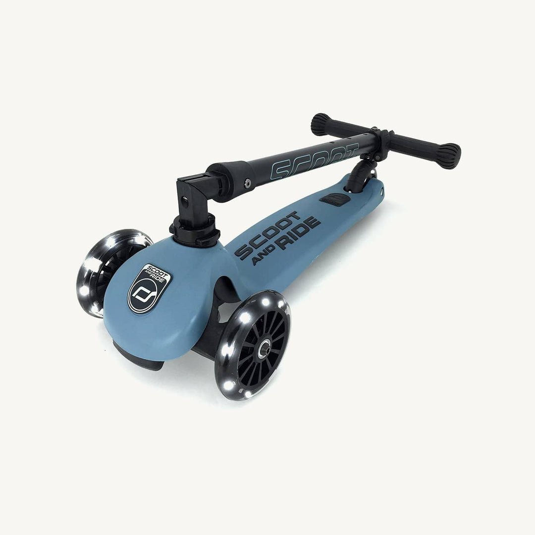 Scoot and Ride Scooter - Highwaykick 3 LED in Steel - All Mamas Children