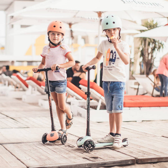 Scoot and Ride Helmet with LED Light S/M - Peach - All Mamas Children