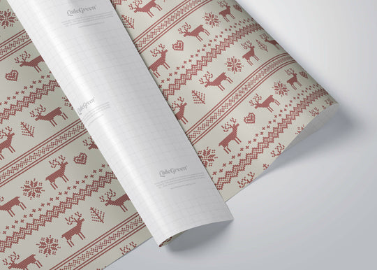 Retro Festive Knits Recyclable Wrapping Paper & Tags - All Mamas Children