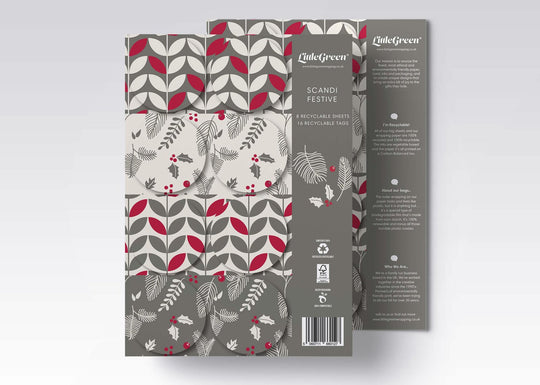 Scandi Christmas Recyclable Wrapping Paper & Tags - All Mamas Children